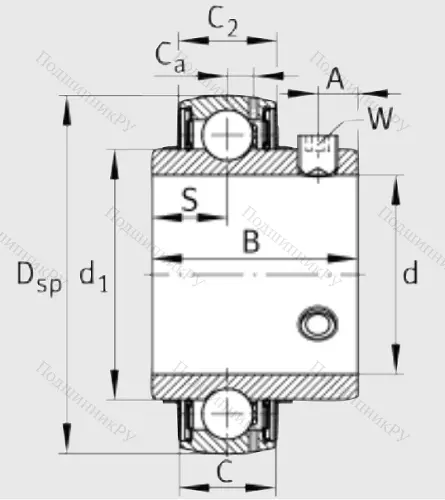 Корпусный подшипник UC 208 в Волжском