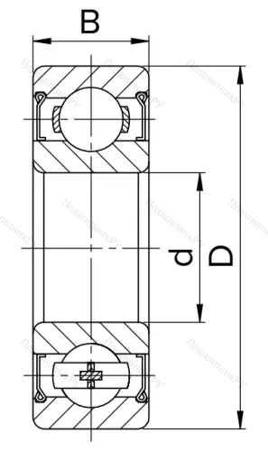 Миниатюрный шариковый подшипник 80023 T (623 ZZT) I0XJO8UCWV в Волжском