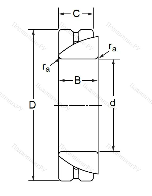 Шарнирный подшипник GAC 55 S в Волжском