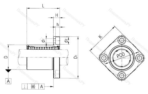 Подшипник LMK 60 UU в Волжском