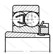Подшипник  2206K+H 306 (11505) размер 25x62x20/31 от производителя  SKF