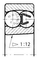 Подшипник  111208 (1208K) размер 40x80x18