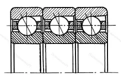 Модификация подшипника 6-666311К2 размер 55x120x87