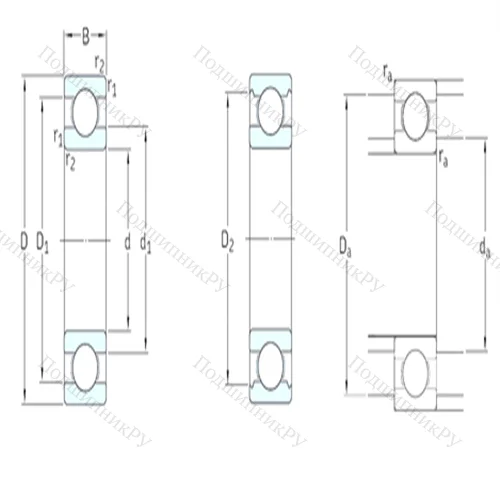 Подшипник шариковый радиальный