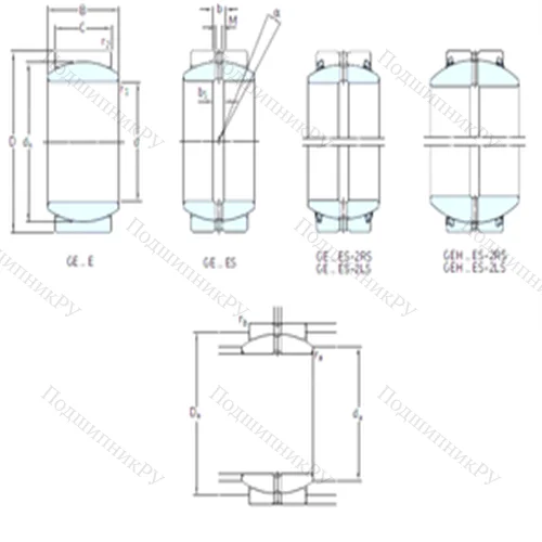 Подшипник скольжения сферический GEH 110ES-2RS