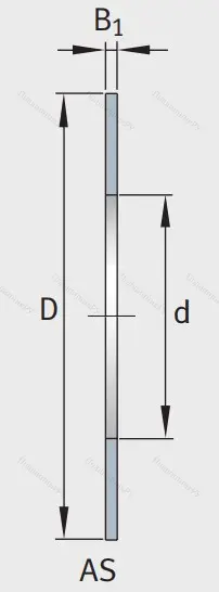 Игольчатый подшипник упорное кольцо