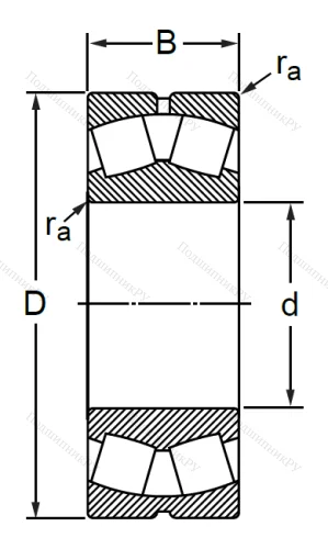 Сферический роликовый подшипник 30-53508 АН (22208 CCW 33C 3) в Волжском