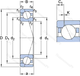 Подшипник 71936 CD/HCP 4AH 1 в Волжском