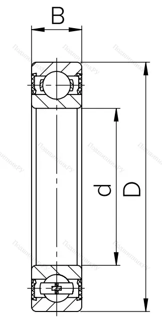 Шариковый однорядный подшипник 180109 (6009 2RS) в Волжском