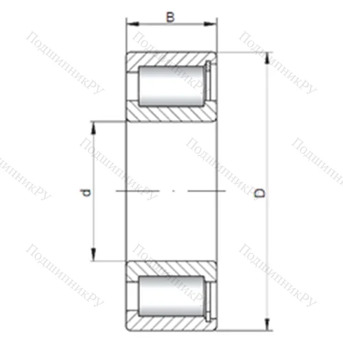 Подшипник роликовый радиальный NCF 3005 V от производителя  CX