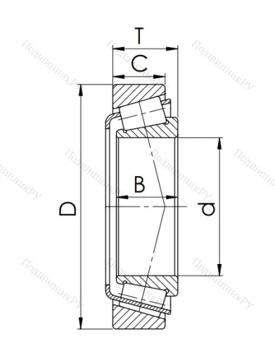 Конический роликовый подшипник 7526 (32226) JNLNJOQ6X1 в Волжском