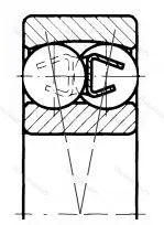 Подшипник  1207 (1207) размер 35x72x17