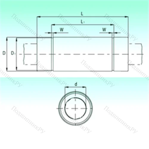 Подшипник шариковый линейный KBL 50192-PP от производителя  NBS
