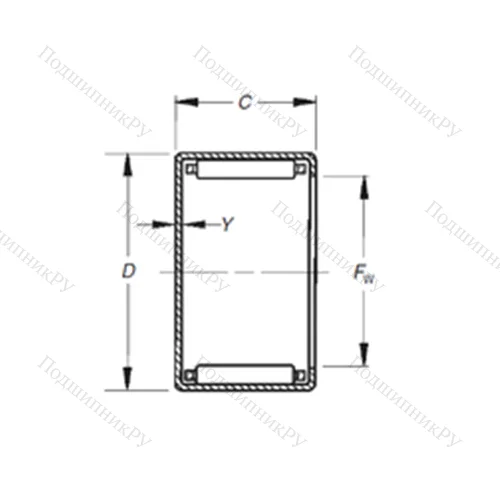 Подшипник игольчатый радиальный MJ-571