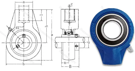 Подшипниковый узел UCHA 206