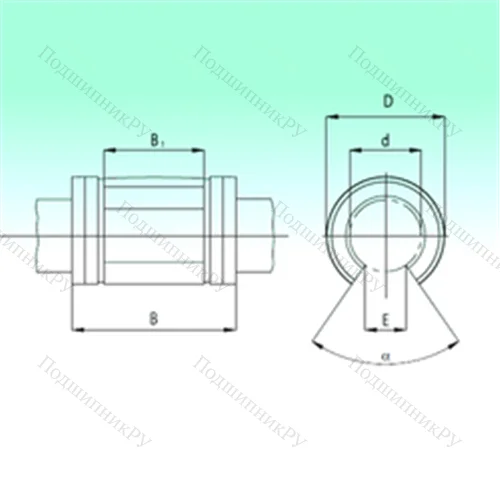Подшипник шариковый линейный KNO 2558 от производителя  NBS
