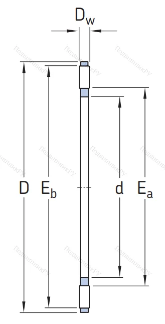 Игольчатый подшипник подшипник