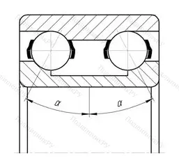 Модификация подшипника 3056215 размер 75x130x41,3 ГПЗ-1