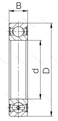 Шариковый однорядный подшипник 180313 (6313 2RS) в Волжском