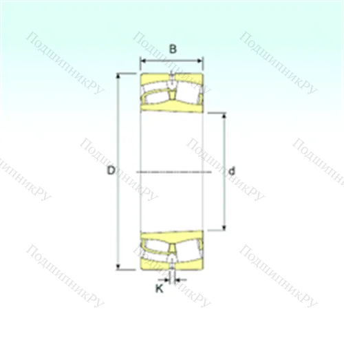 Подшипник роликовый радиальный самоцентрирующийся 241/500 K 30 от производителя  ISB