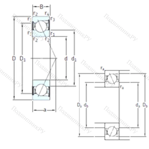 Подшипник шариковый радиально-упорный