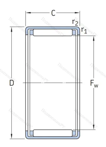 Игольчатый подшипник HK 0810 от производителя  KOYO