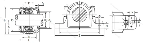 Подшипниковый корпус SNL 507-606 TG (SNK 507-606) в Волжском