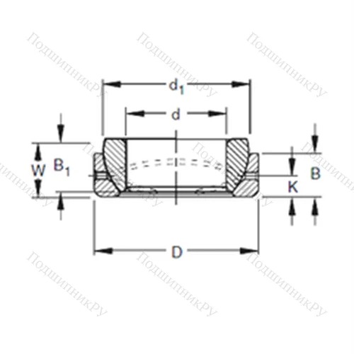 Подшипник скольжения сферический 50SBT 80 от производителя  TIMKEN