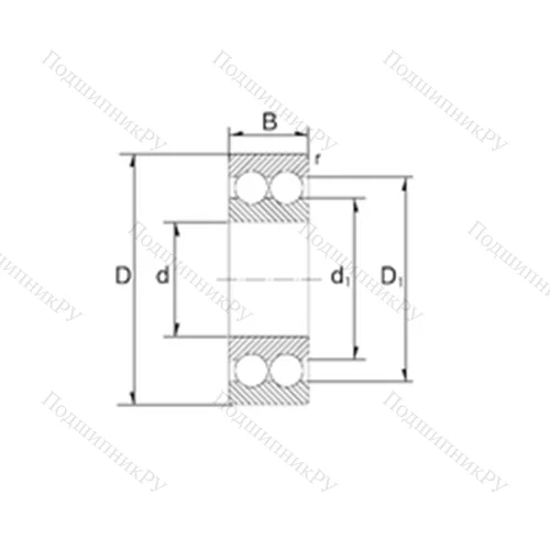 Подшипник шариковый радиально-упорный 3200