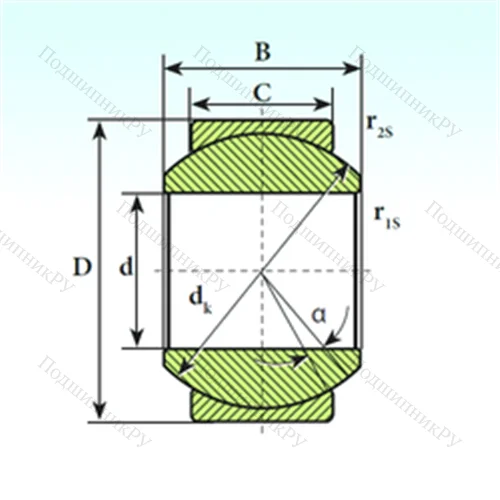 Подшипник скольжения сферический GE 30 SP