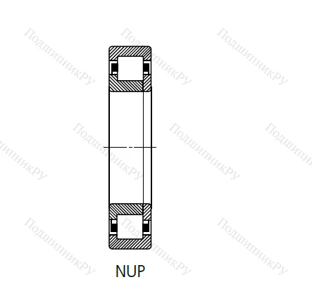 Цилиндрический роликовый подшипник 692409 (NUP 409 N) в Волжском
