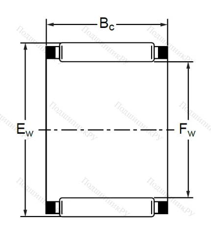 Подшипник K 47x52x34 (KT) в Волжском