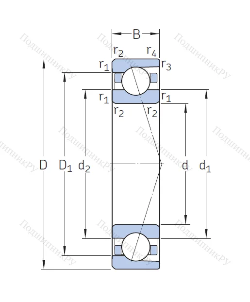 Сверхточный подшипник 7017 CDGA/P 4A