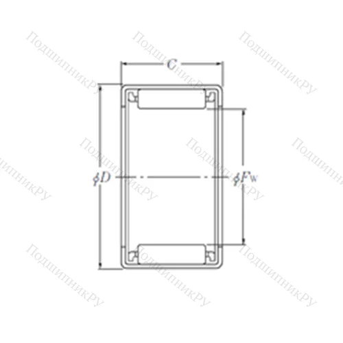 Подшипник игольчатый радиальный HK 0509T 2 от производителя  NTN
