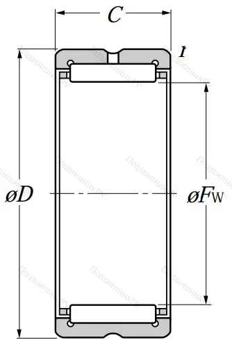 Игольчатый подшипник NK 42/20 R
