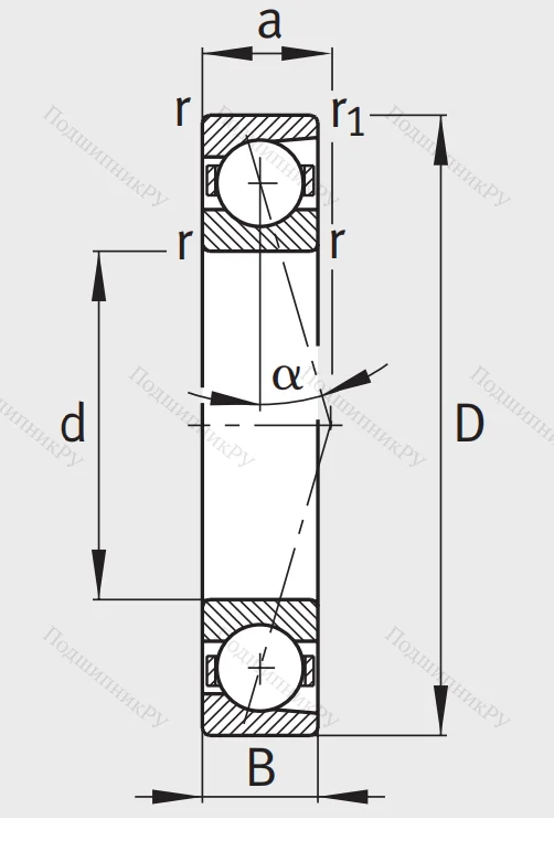 Сверхточный подшипник B 7205 CTP 4SUL