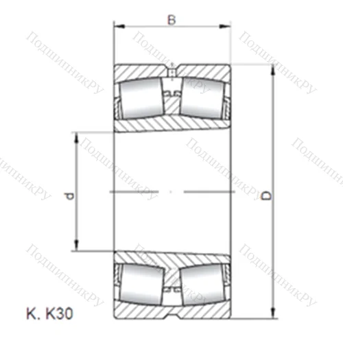 Подшипник роликовый радиальный самоцентрирующийся 24188 K 30 CW 33 от производителя  CX