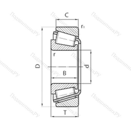 Подшипник роликовый радиально-упорный CBK-093