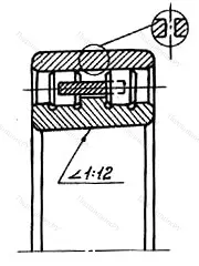 Модификация подшипника 2-3182124 размер 120x180x46 от производителя  ГПЗ-1 Модификация подшипника 2-3182124 размер 120x180x46 от производителя  ГПЗ-1