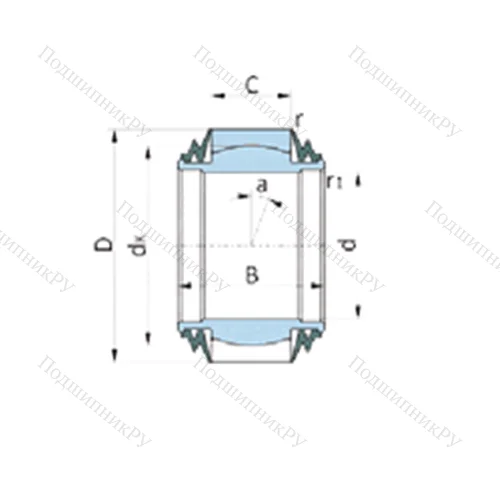 Подшипник скольжения сферический BLRB 366739A