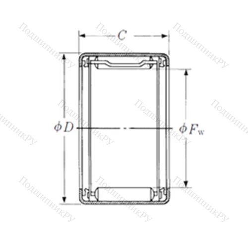 Подшипник игольчатый радиальный FJTT-1014