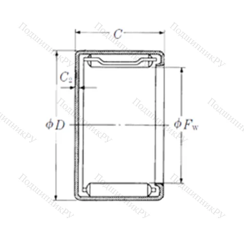 Подшипник игольчатый радиальный MFJL-2520