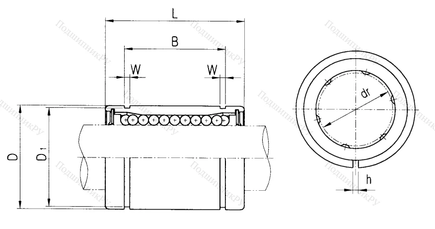 Подшипник LM 60 UU AJ в Волжском