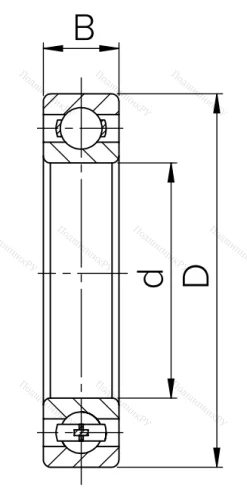 Шариковый однорядный подшипник 6-7000103 (16003) в Волжском