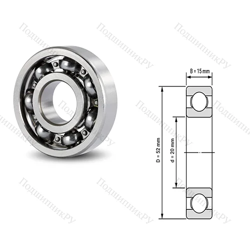 Подшипник шариковый радиальный 62304