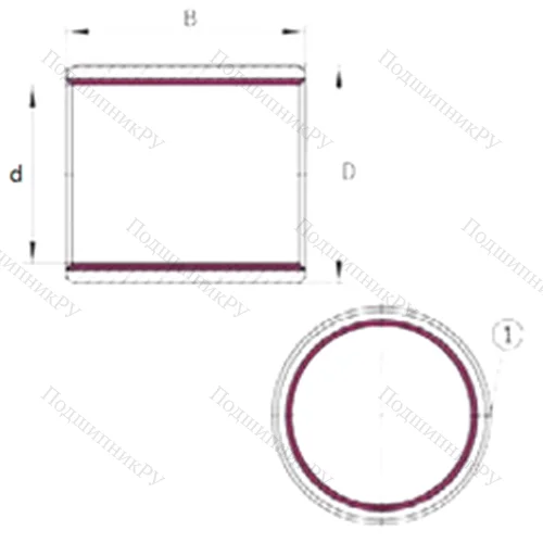 Подшипник скольжения EGBZ 2832-E 40