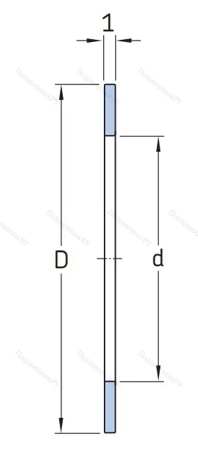Игольчатый подшипник упорное кольцо