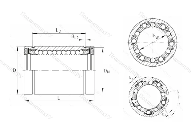 Подшипник KB 40 PP в Волжском