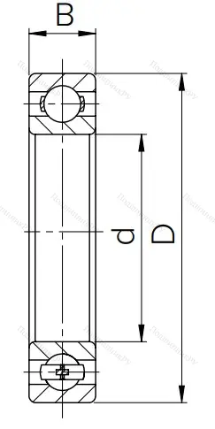 Шариковый однорядный подшипник 130 (6030) в Волжском