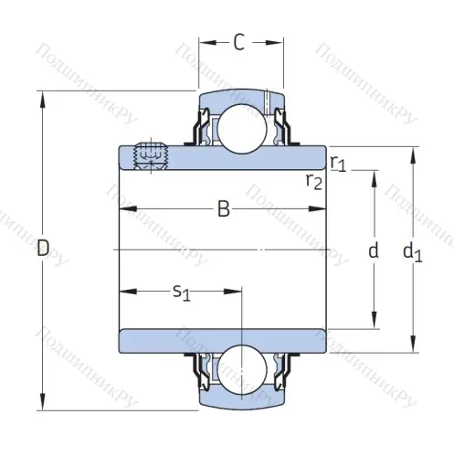 Корпусный подшипник YAR 204-2F в Волжском